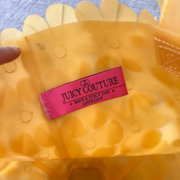 Juicy Couture Y2K PVC Yellow Flower 3D Tote - Picture 10 of 12